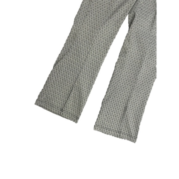 Nanette Lepore Womens Black Gold Jacquard Ankle Pants Front Slit Hem Size 6 NWT‎ - Picture 3 of 7